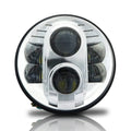 7 Inch Chrome Projector LED Motorcycle Headlight Default Title Lighting