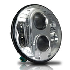 APOLLO Chrome Projector LED Headlights for Wrangler 1996 - 2018 - GENSSI Lighting