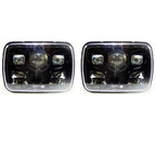 APOLLO LED Black Projector Headlights for XJ and YJ - GENSSI Lighting