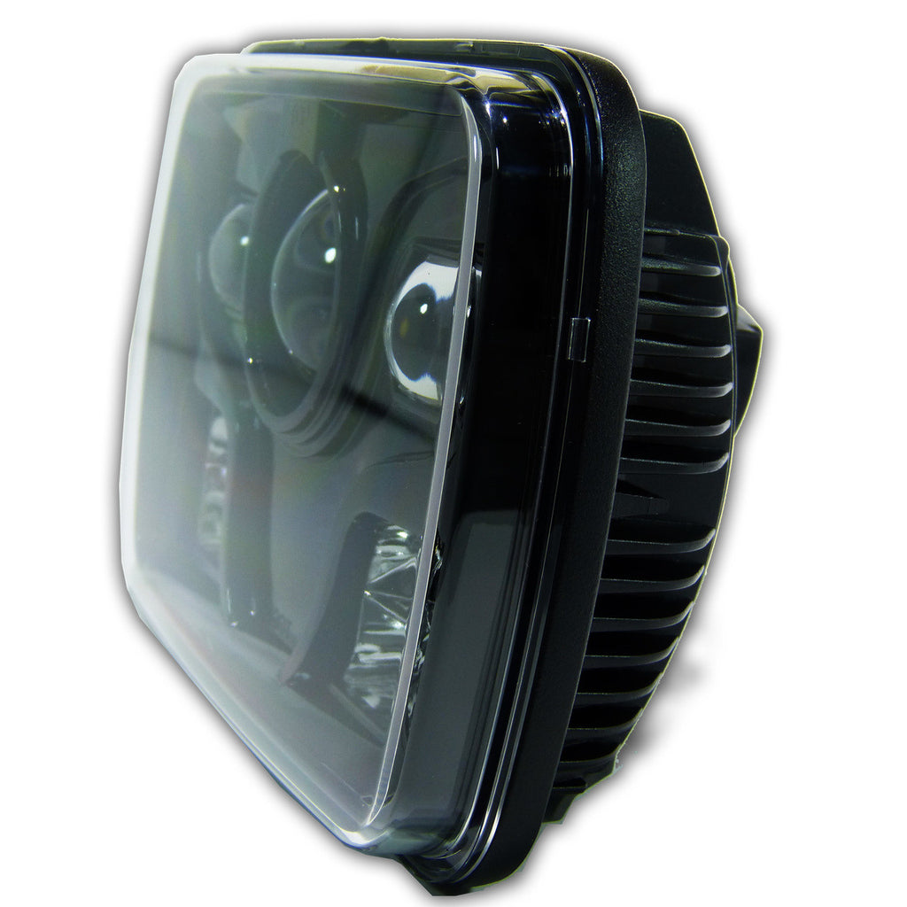 APOLLO LED Black Projector Headlights for XJ and YJ Lighting