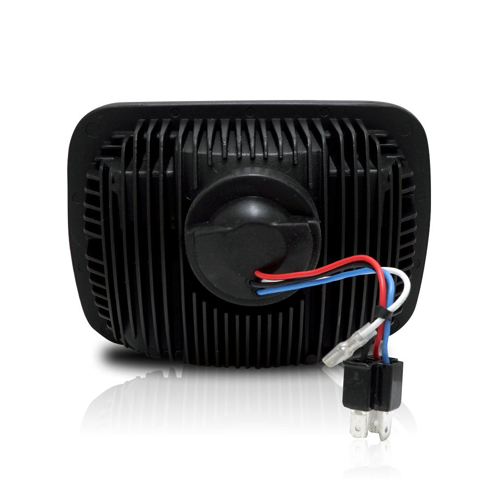 APOLLO LED Chrome Projector Headlights for XJ and YJ Lighting