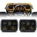 APOLLO LED Black Projector Headlights for XJ and YJ Default Title Lighting