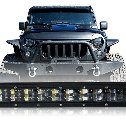 LED Light Bar 288W 50 Inches Bracket Wiring Harness Kit for Wrangler JK 2007-2018 Default Title Lighting