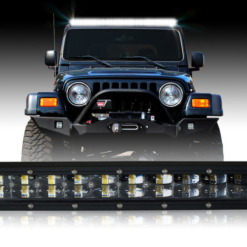 LED Light Bar 288W 50 Inches Bracket Wiring Harness Kit for Wrangler TJ 1997-2006 Default Title Lighting
