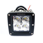 DUELY Cube Pod LED 3 Inches Auxiliary Lights Black (2 PODS) - GENSSI Lighting