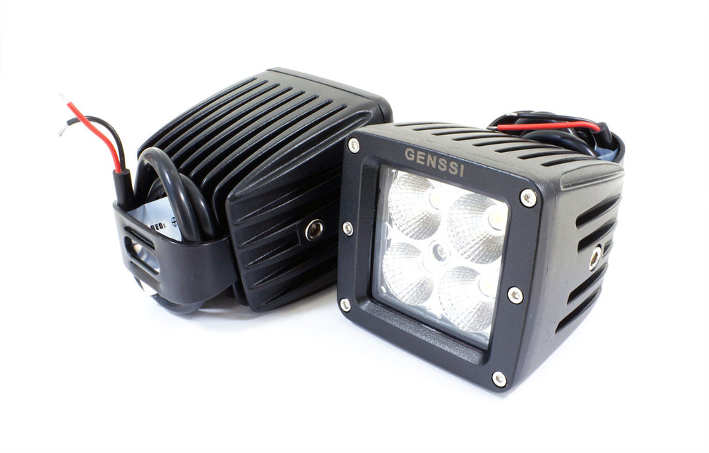 20W Bumper Bar Duely Flood POD LED Light Black Lighting