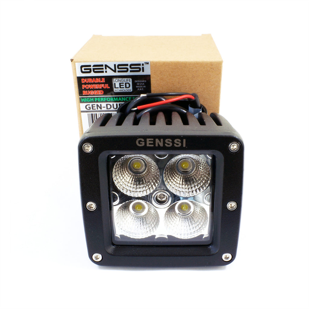 20W Bumper Bar Duely Flood POD LED Light Black Lighting