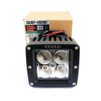 20W Bumper Bar Duely Flood POD LED Light Black - GENSSI Lighting