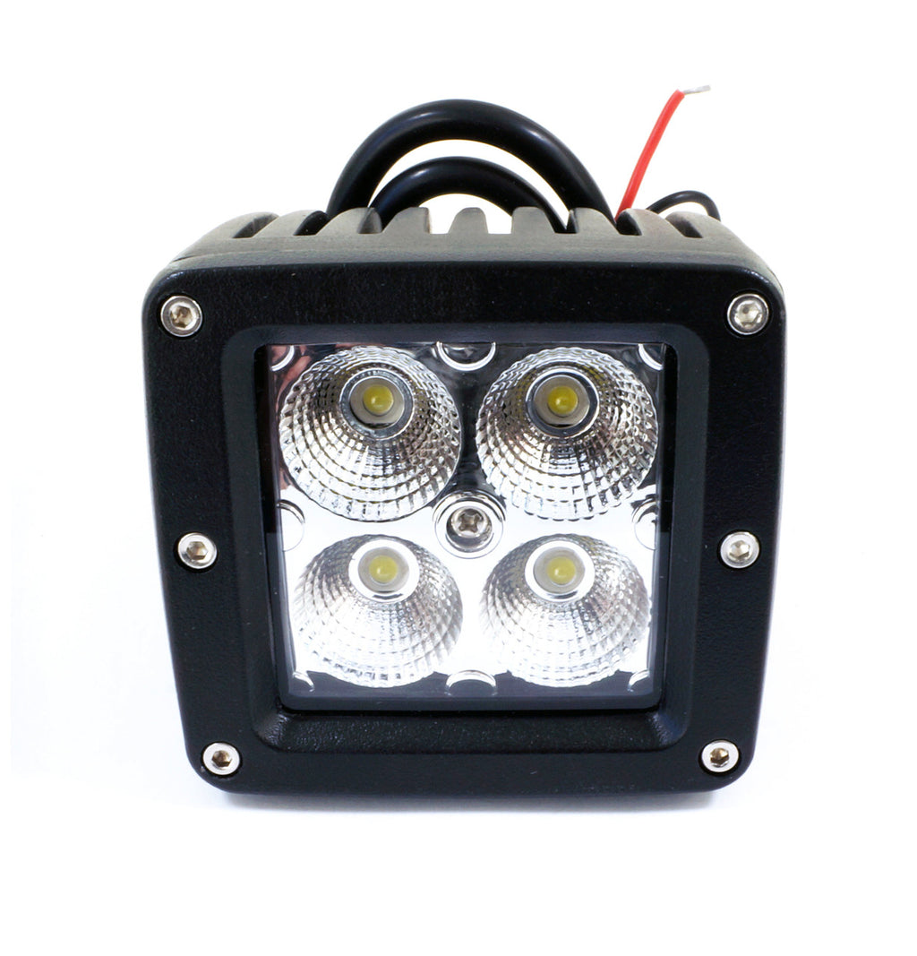 20W Bumper Bar Duely Flood POD LED Light Black Lighting