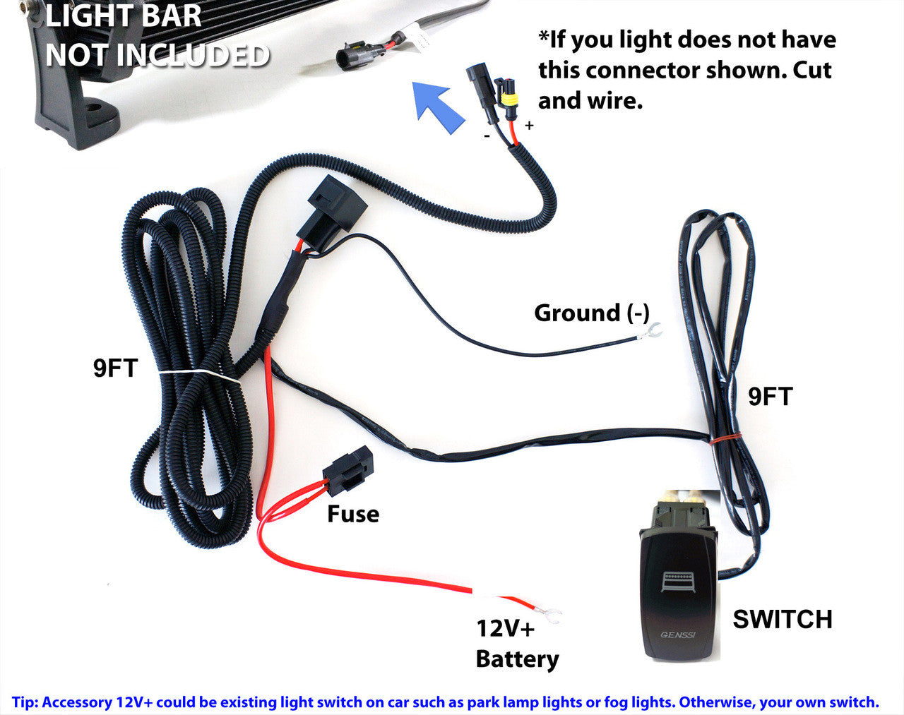 Heavy Duty Light Bar Relay Single Output Electrical