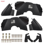Front and Rear Inner Fender Liners for Jeep Wrangler (2018 - 2023) JL JLU - GENSSI Exterior Part