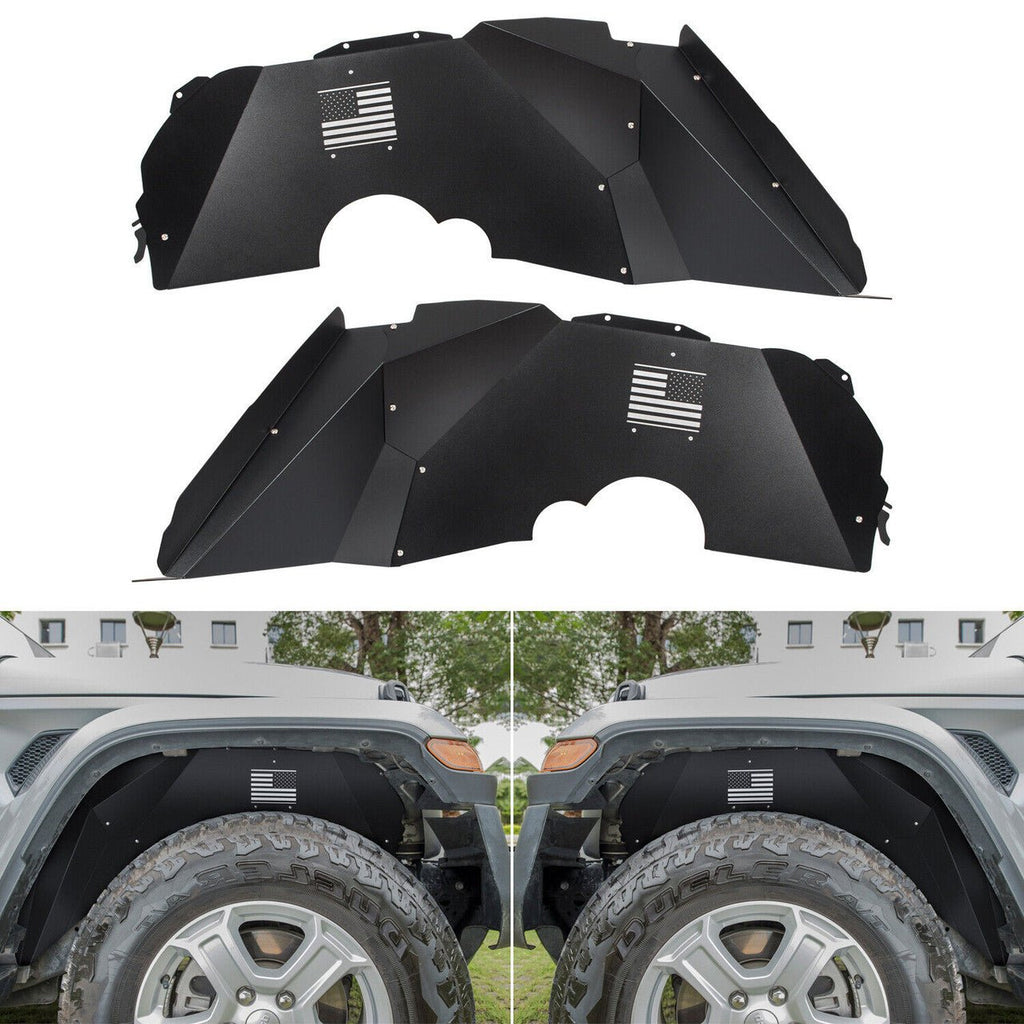 Front and Rear Inner Fender Liners for Jeep Wrangler (2018 - 2023) JL JLU - GENSSI Exterior Part