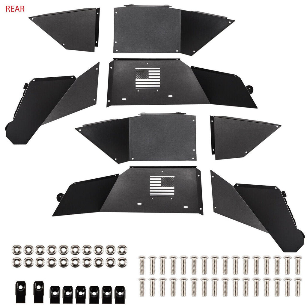 Front and Rear Inner Fender Liners for Jeep Wrangler (2018 - 2023) JL JLU - GENSSI Exterior Part