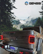 XPE Smoked LED Tail Lights for Gladiator JT 2020 - 2023 - GENSSI Lighting