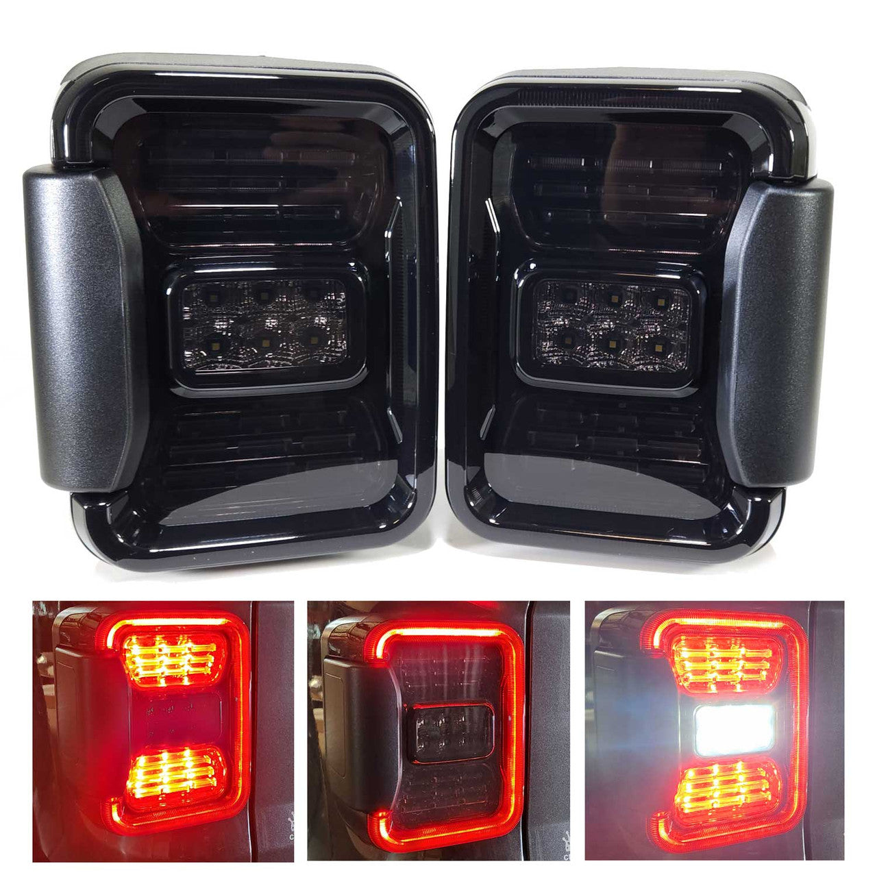 XPE Smoked LED Tail Lights for Gladiator JT 2020-2023 Lighting