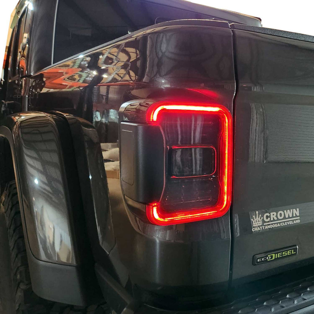 XPE Smoked LED Tail Lights for Gladiator JT 2020-2023 Lighting