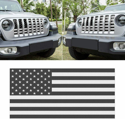 Front Grille Flag Mesh Insert For Jeep JL 2018-2023 Default Title Grille