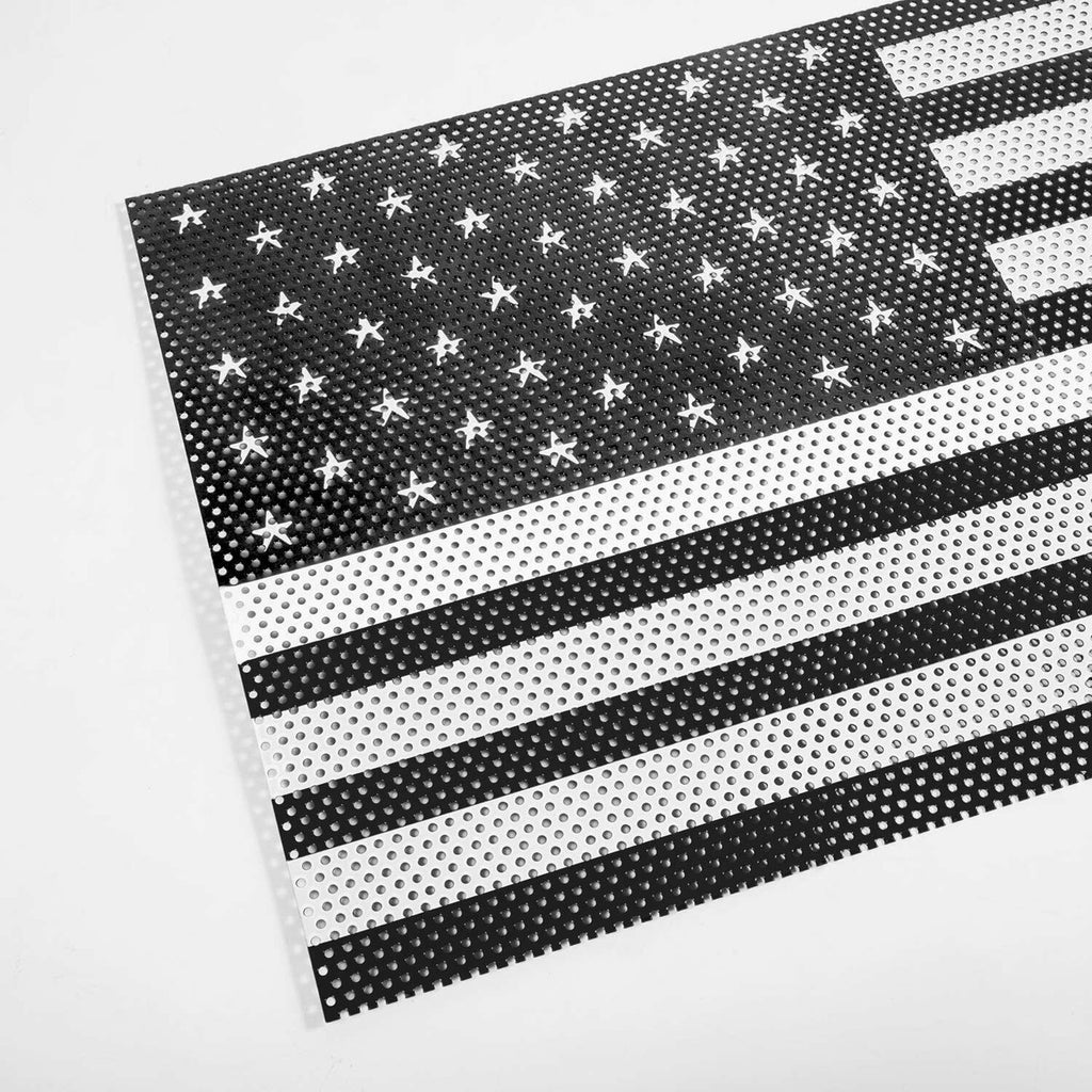 Front Grille Flag Mesh Insert For Jeep JL 2018-2023 Grille