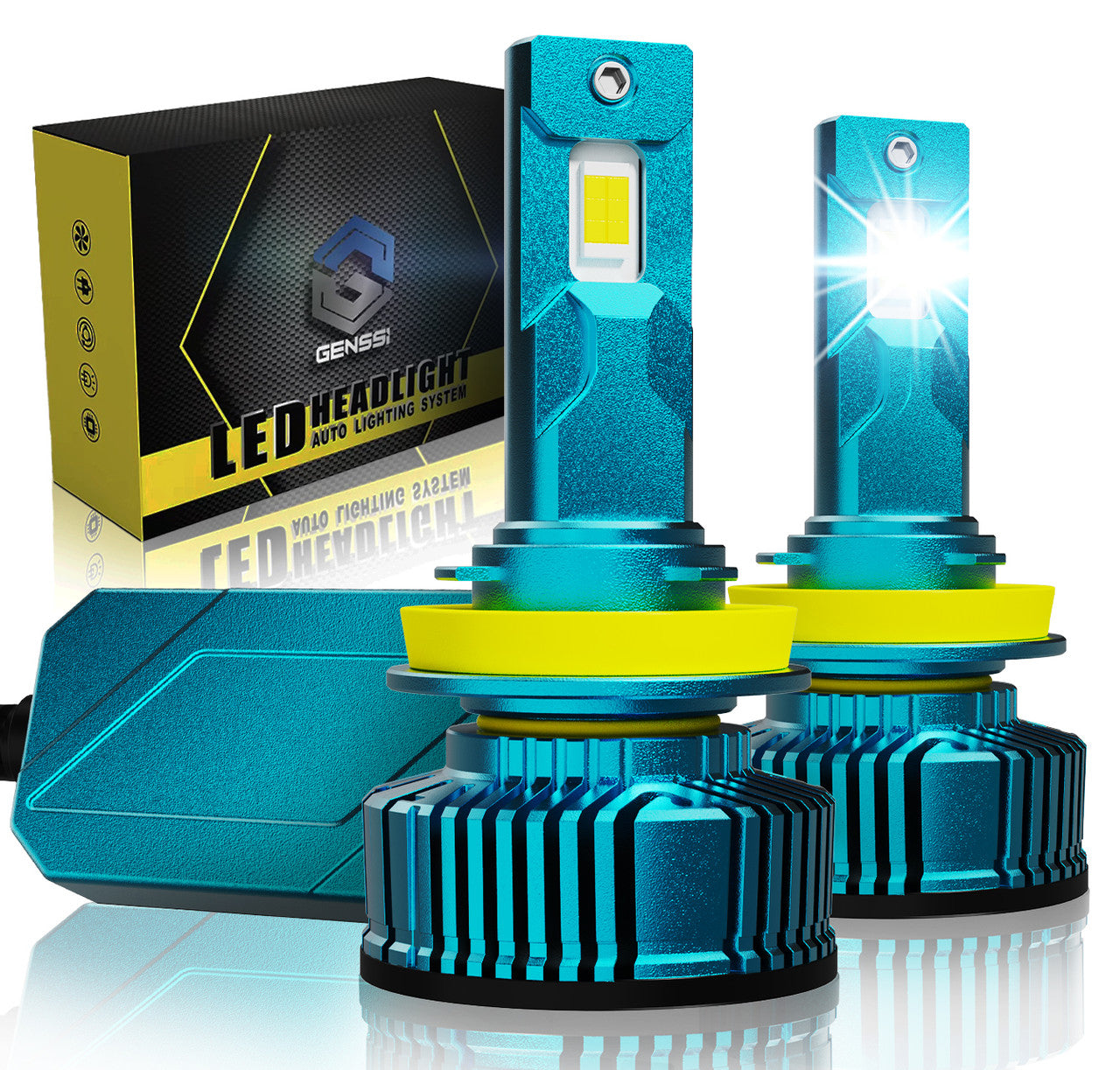 GX8 LED Headlight Conversion Kit 6500K Bulbs 22000LM Lighting