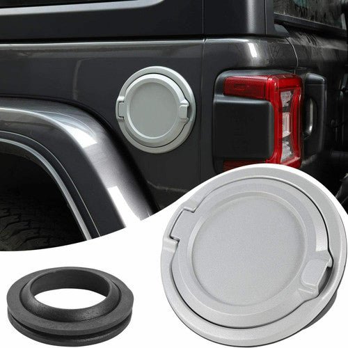 Gas Cap Cover Non - Fading Fuel Tank Door for Jeep Wrangler JL JLU 2018 - 2023 - GENSSI Interior Part