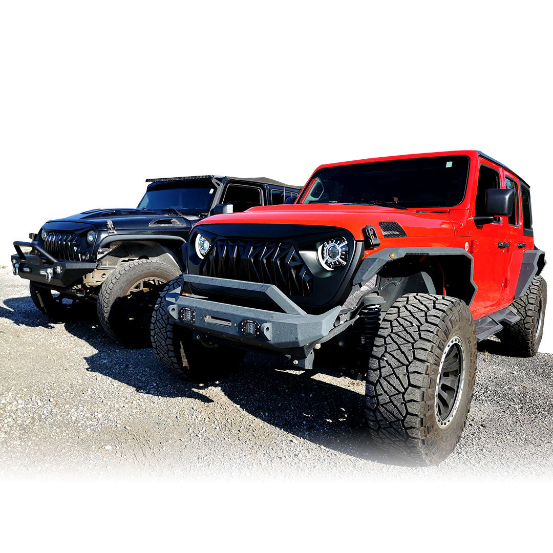 GLADIATOR WARRIOR Front Grille for Jeep Wrangler JL & Gladiator 2018-2023 Glossy Grille