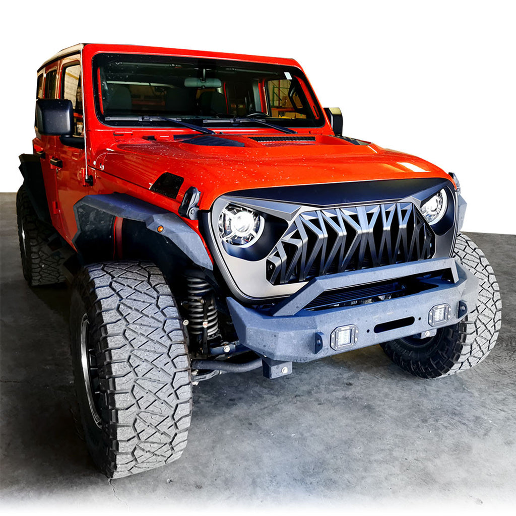 GLADIATOR WARRIOR Front Grille for Jeep Wrangler JL & Gladiator 2018+ Grille