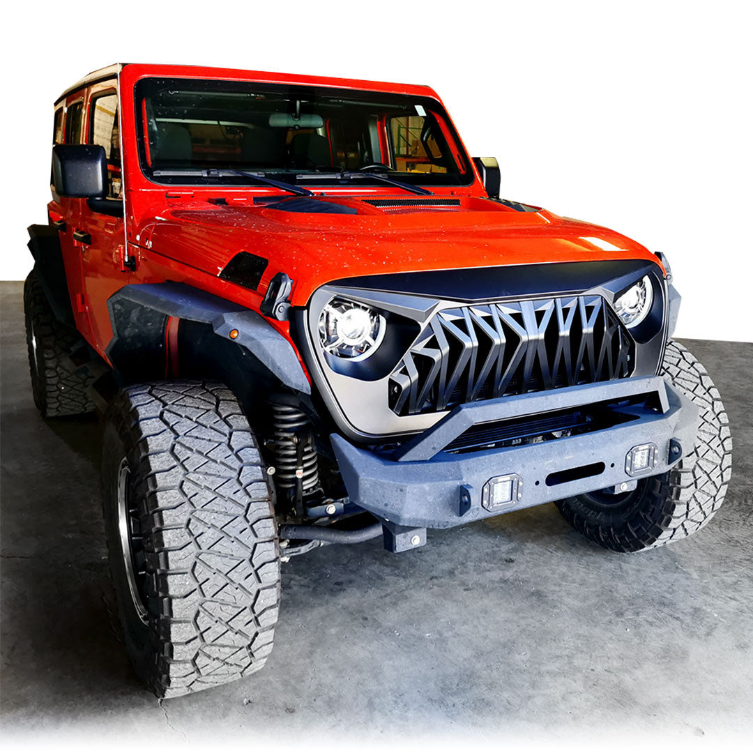 GLADIATOR WARRIOR Front Grille for Jeep Wrangler JL & Gladiator 2018+ Grille