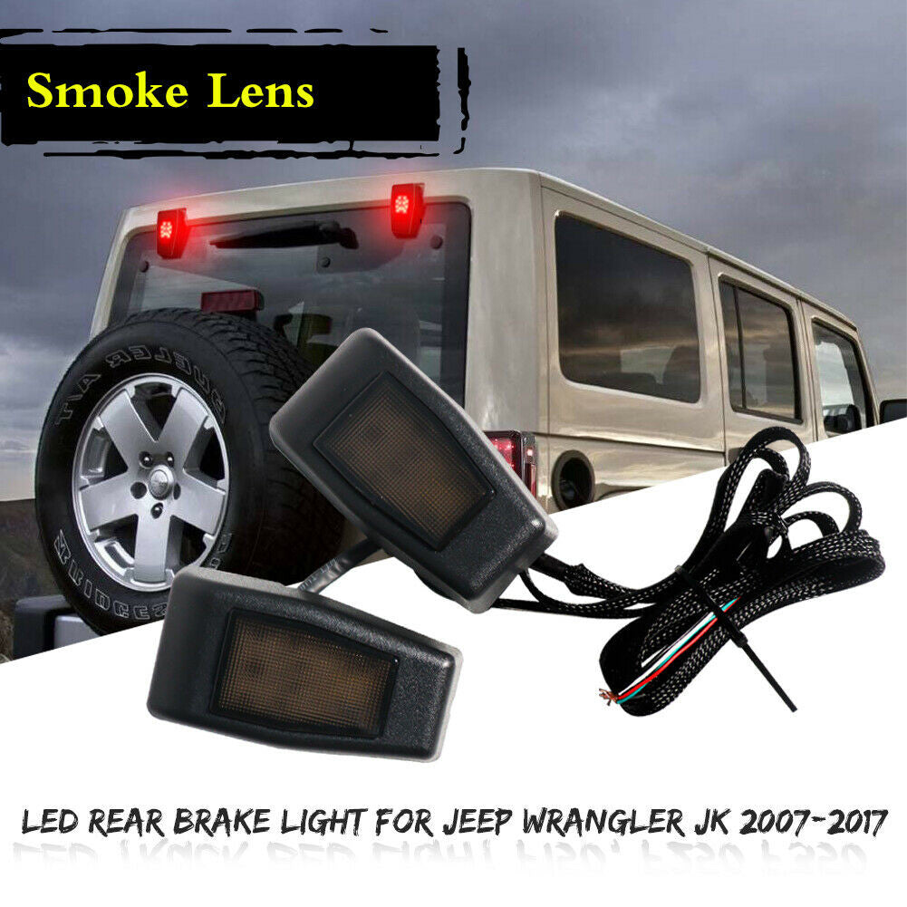 Tailgate Rear Window Glass Hinge LED Light For Jeep Wrangler JK (2007-2017) Lighting