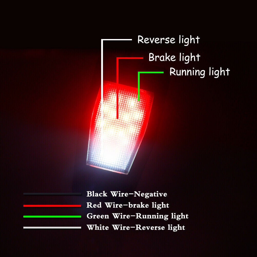 Tailgate Rear Window Glass Hinge LED Light For Jeep Wrangler JK (2007-2017) Lighting