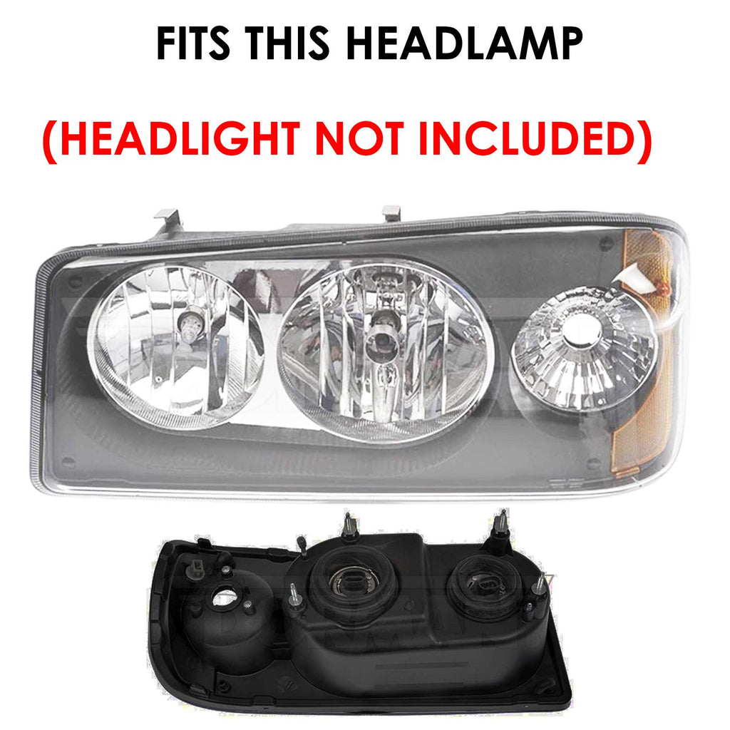 LED Replacement Bulbs Low Beam and High Beam Compatible with Mack Granite GU713 2008 - 2019 TD700 GU4 GU5 GU7 GU8 - GENSSI Lighting