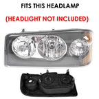 LED Replacement Bulbs Low Beam and High Beam Compatible with Mack Granite GU713 2008 - 2019 TD700 GU4 GU5 GU7 GU8 - GENSSI Lighting