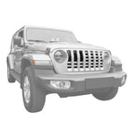 Front Grille Insert American Flag Mesh for Jeep Wrangler JL 2018 - 2023 - GENSSI Grille