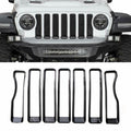 Front Grille Inserts Covers Grill Trim for Jeep Wrangler JL Sport 2018-2023 Default Title Grille