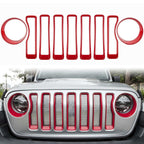 Front Grille Inserts & Headlight cover for Jeep Wrangler JL/ Sport 2018 - 2023 - GENSSI Grille