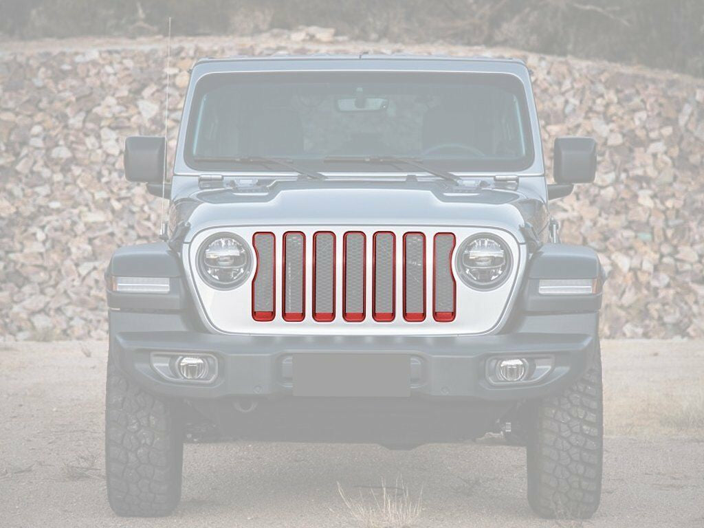 Front Grille Inserts & Headlight cover for Jeep Wrangler JL/ Sport 2018-2023 Grille