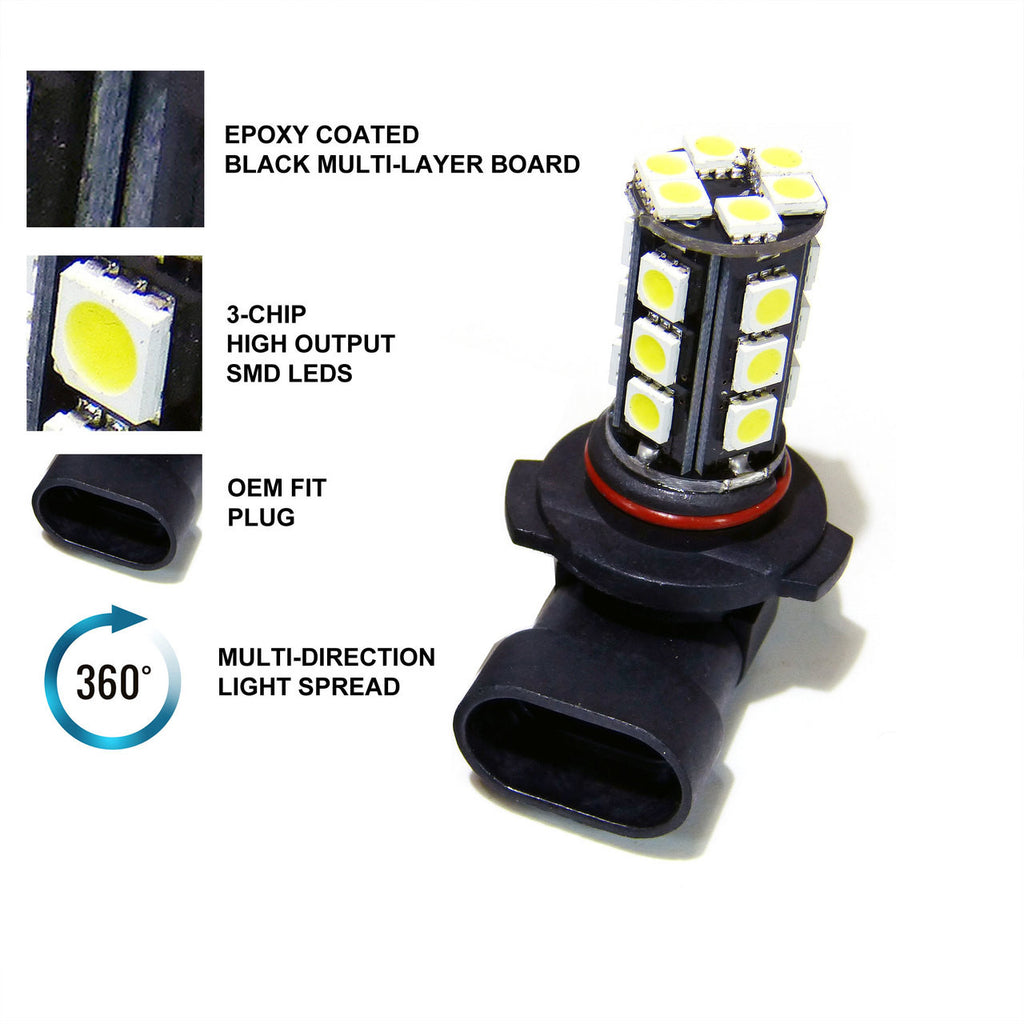 H10 9145 9155 21 SMD LED Fog Light Bulbs (2 Pack) Lighting