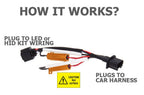 Resistor Capacitor Warning Bulb Out Canceller H13 9008 (2 Pack) - GENSSI Electrical