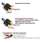 XDR LED Chrome Headlights w/DRL for XJ and YJ - GENSSI Lighting