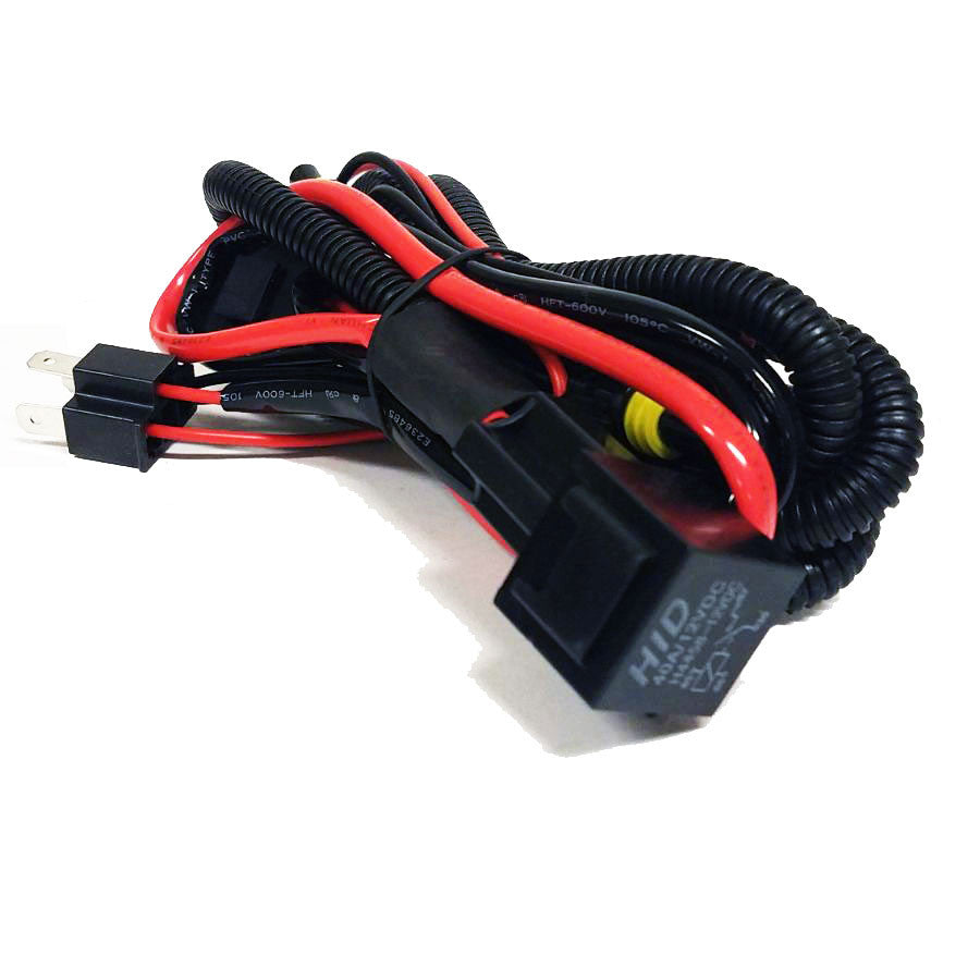 HID Xenon Wire Relay Harness H4 9003 Lighting