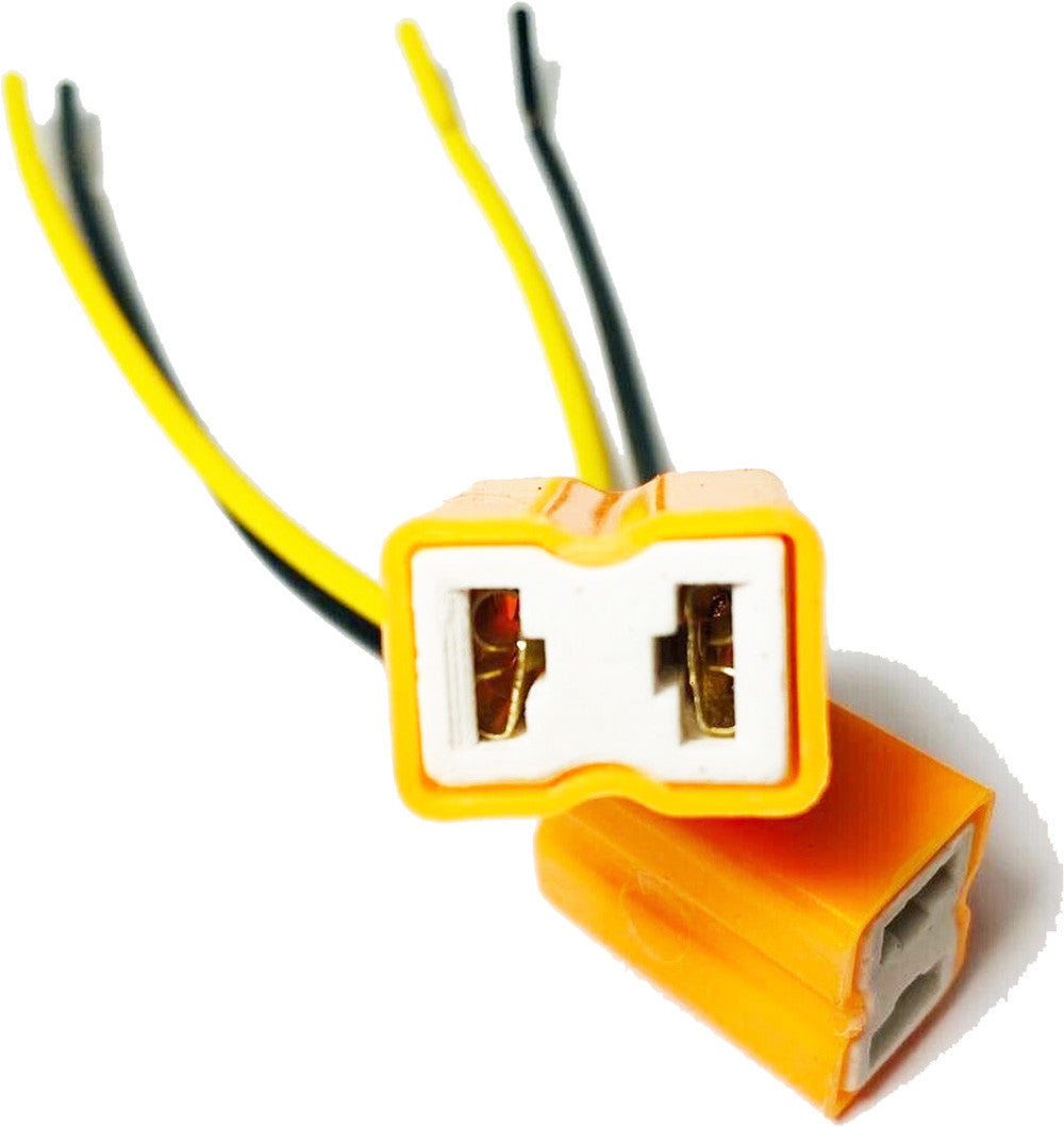 H7 Female Pigtail Ceramic Headlight Light Connector Plug Adapter Socket (2 Pack) Lighting