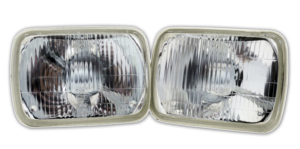 7X6 H6014 H6052 H6054 Seal-Beam type Replacement Glass Headlights (2 Pack) Lighting