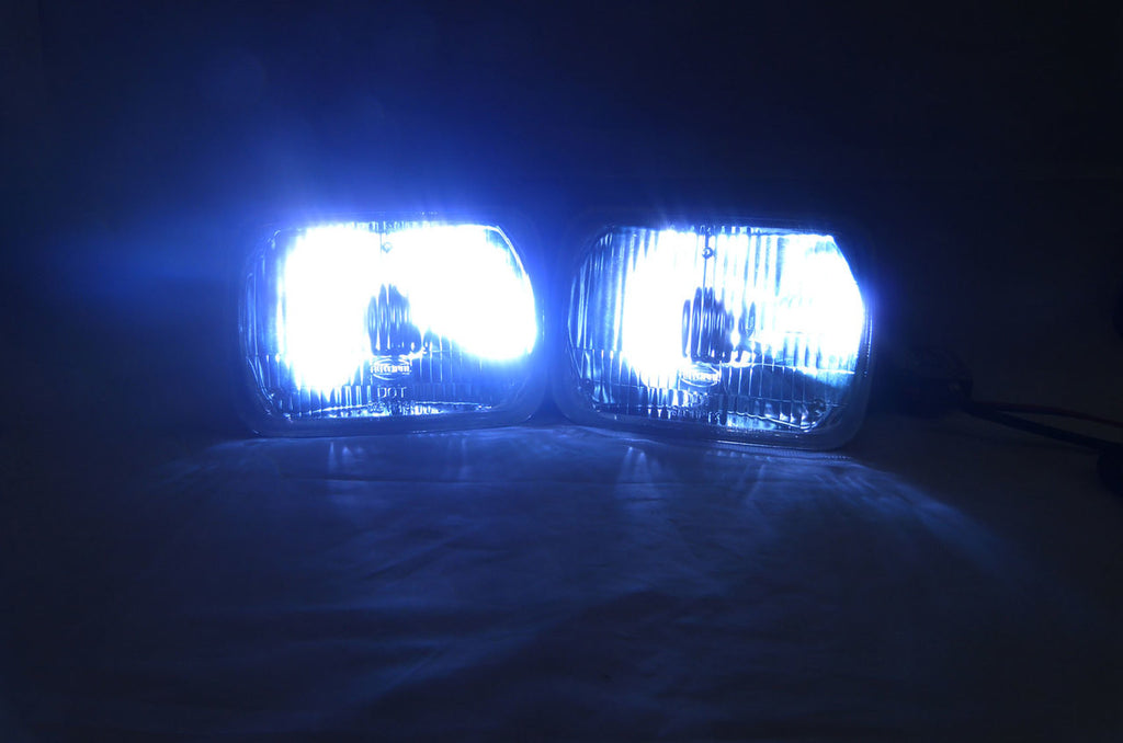 7X6 H6014 H6052 H6054 Seal-Beam type Replacement Glass Headlights (2 Pack) Lighting