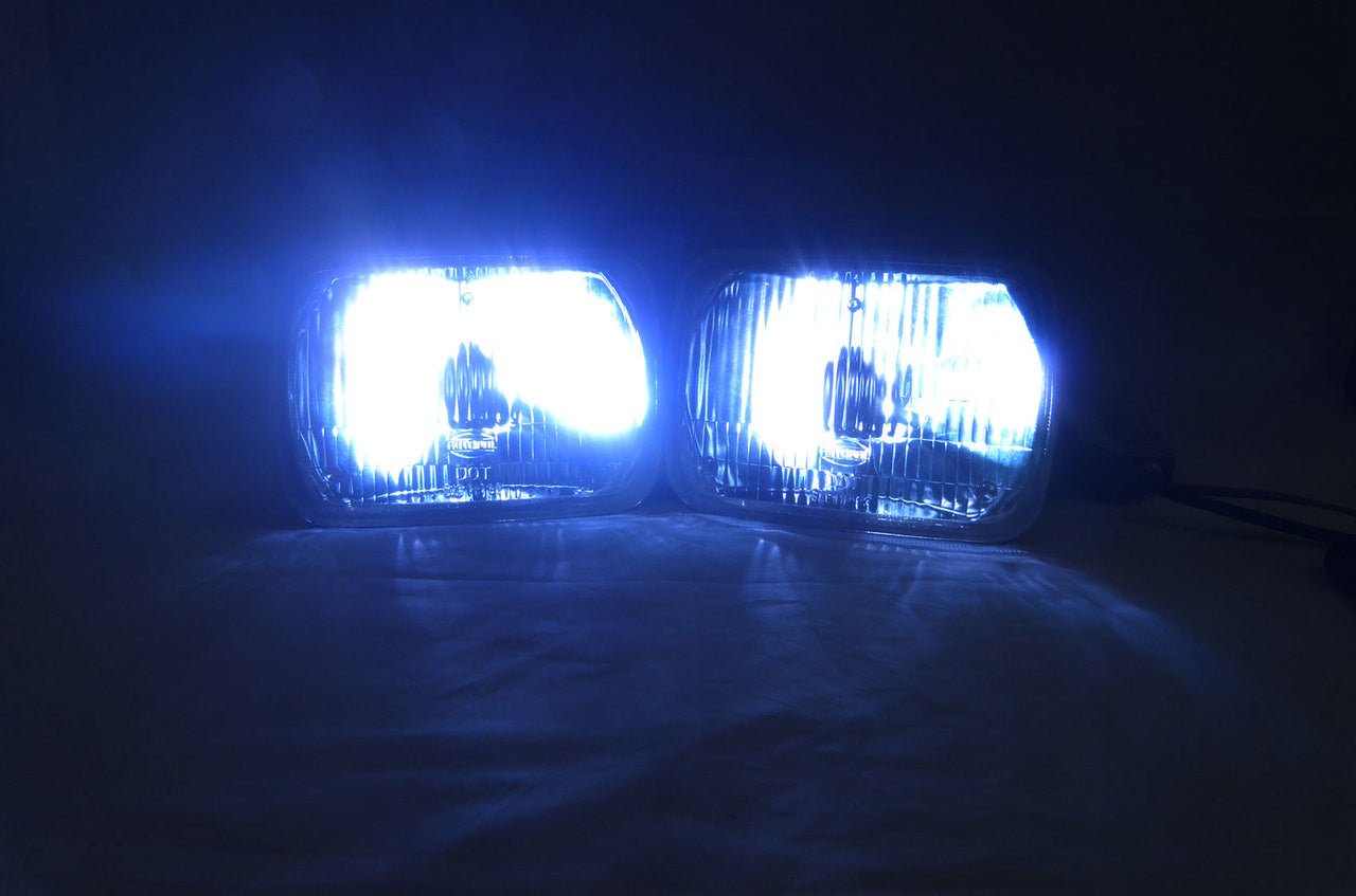 7X6 H6014 H6052 H6054 Seal-Beam type Replacement Glass Headlights (2 Pack) Lighting