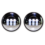 GENSSI 4-1/2" Black LED Auxiliary Spot Fog Passing Light Lamp For Harley Motorcycle Lighting