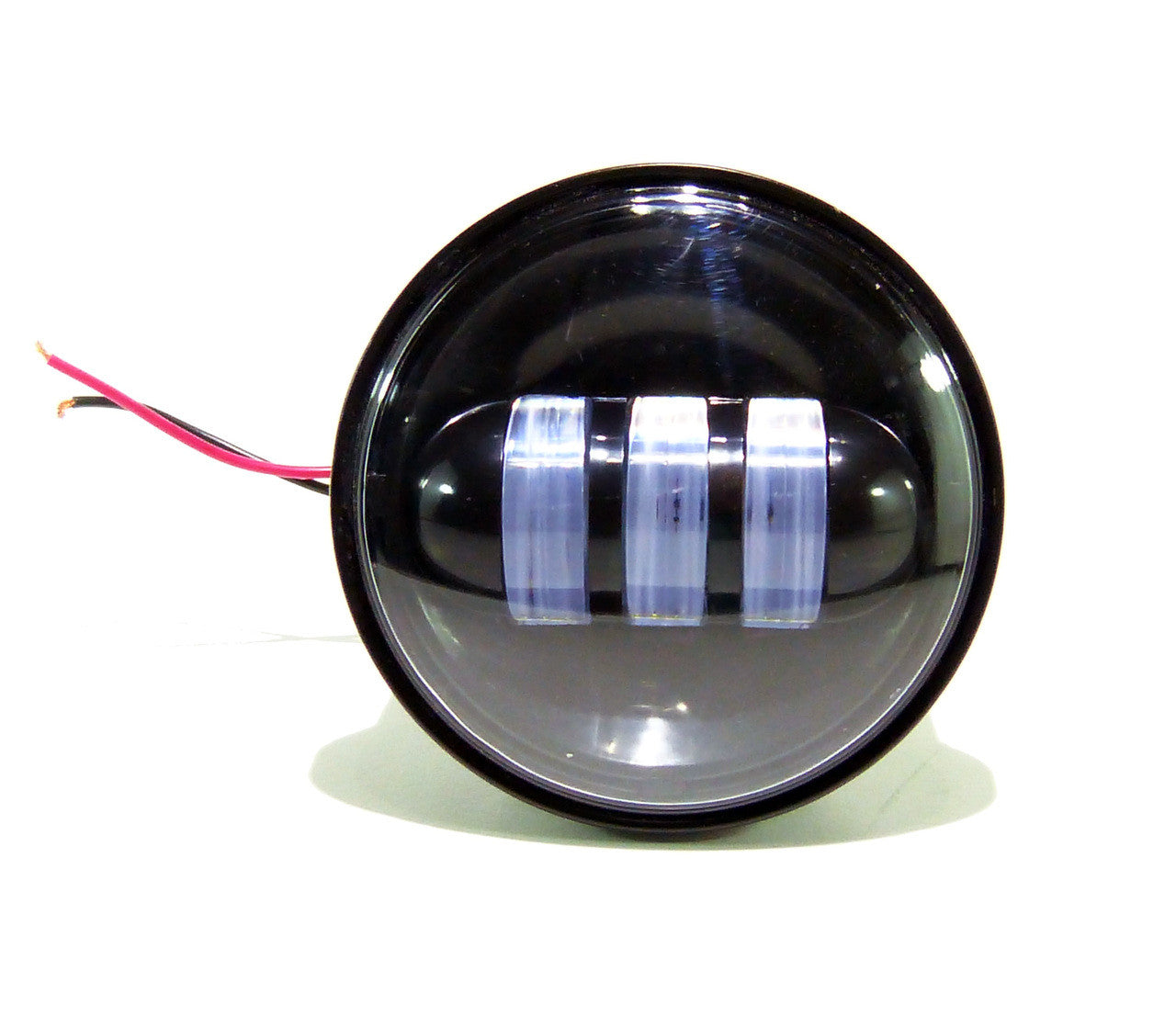 GENSSI 4-1/2" Black LED Auxiliary Spot Fog Passing Light Lamp For Harley Motorcycle Lighting