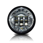 4 - 1/2" Chrome LED Auxiliary Spot Fog Passing Light Lamp For Harley Motorcycle - GENSSI Lighting