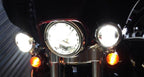 4 - 1/2" Chrome LED Auxiliary Spot Fog Passing Light Lamp For Harley Motorcycle - GENSSI Lighting