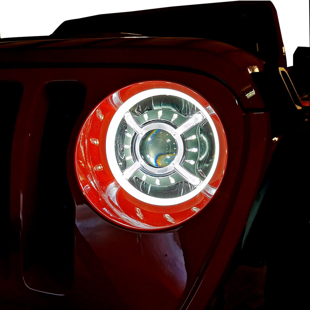 Cyclone HALO LED Headlights for Wrangler JL & Gladiator 2018-2023 Lighting