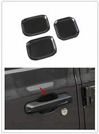 Door Handle Bowl Recess Guard Trim Cover Exterior Kit for Jeep Wrangler JL 2018 - 2023 - GENSSI Exterior Part