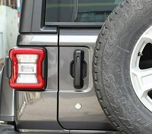 Door Handle Bowl Recess Guard Trim Cover Exterior Kit for Jeep Wrangler JL 2018 - 2023 - GENSSI Exterior Part